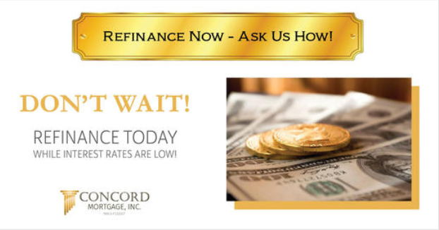 Refinance with Concord Mortgage: pay down debt, make home improvements, or pull cash out for any reason.